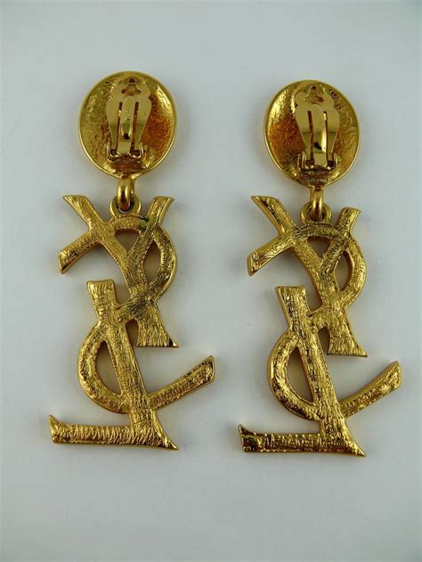 yves saint laurent earrings ebay|Saint Laurent necklaces.